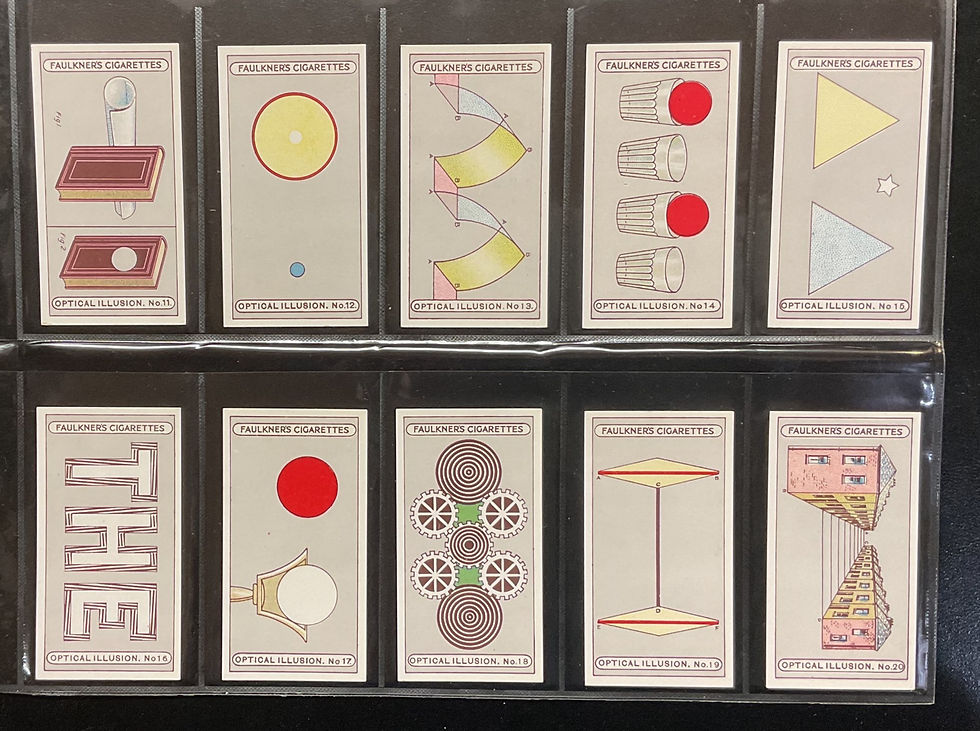Thumbnail: Faulkner Optical Illusions Cigarette Cards