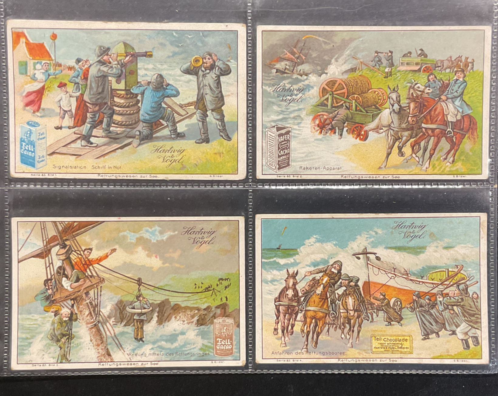 Tell Chocolade Sea Rescue German Confectionary Cards