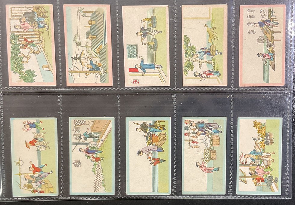 Thumbnail: British American Tobacco B.A.T Atlas Chinese Trades Set 6 Cigarette Cards