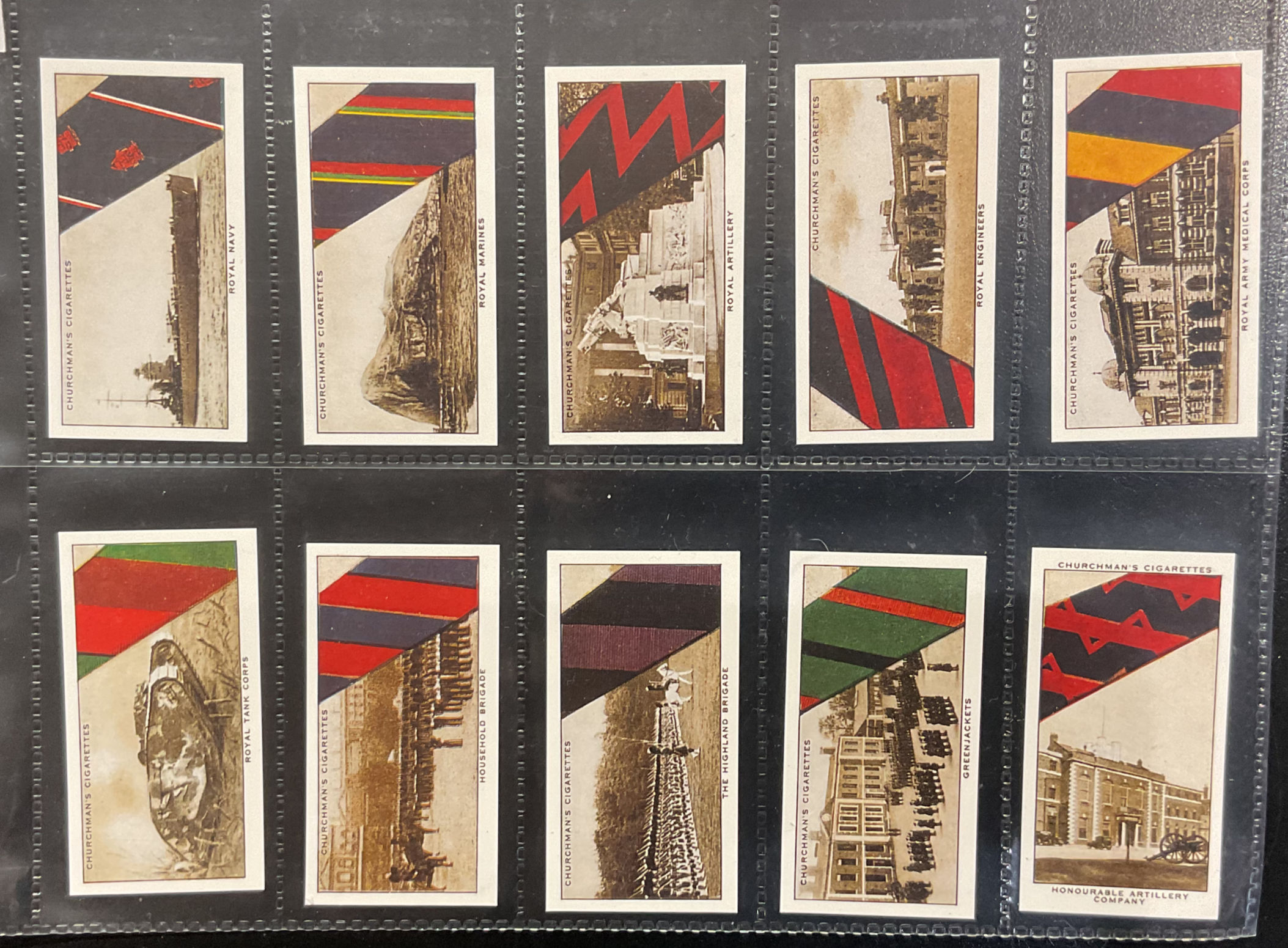 Churchman Well Known Ties Reproduction Cigarette Cards