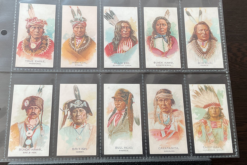 Thumbnail: Allen & Ginter Celebrated American Indian Chiefs Reproduction Cigarette Cards