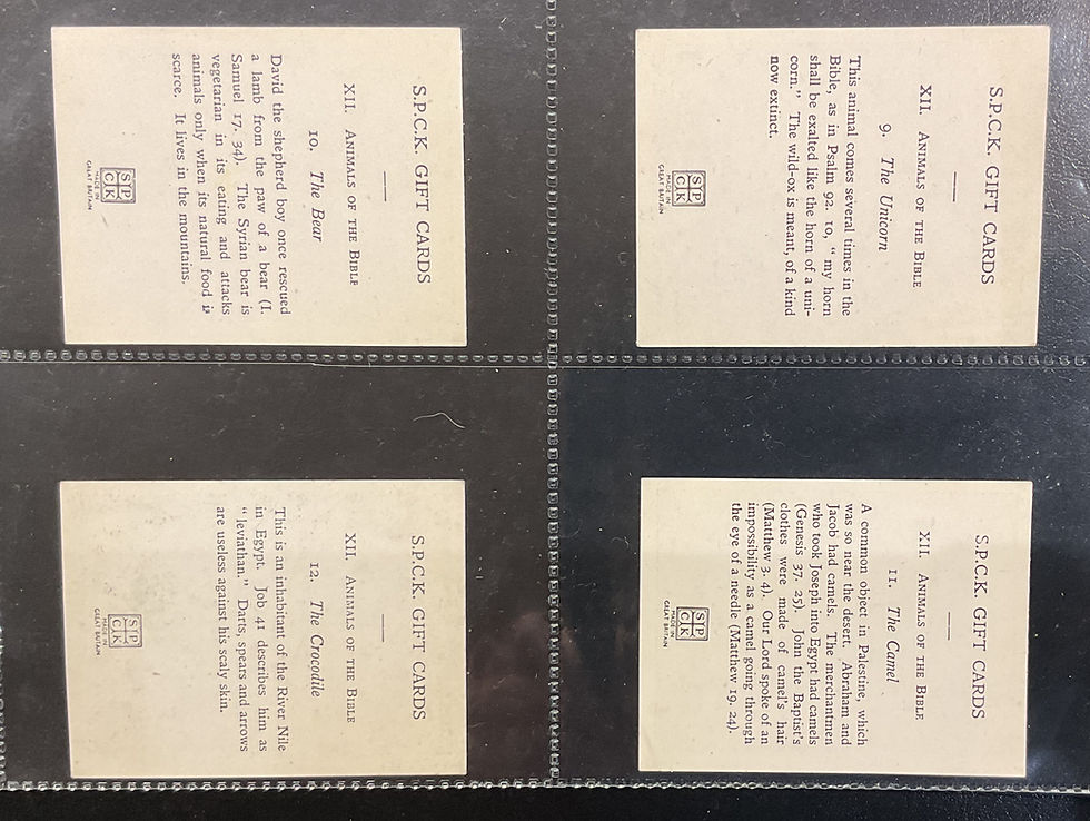 Thumbnail: S.P.C.K Gift Cards Animals Of The Bible Trade Cards