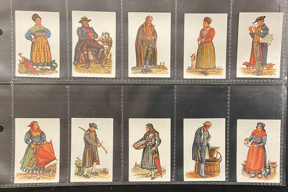 Thumbnail: German German Folk Costumes Cigarette Cards