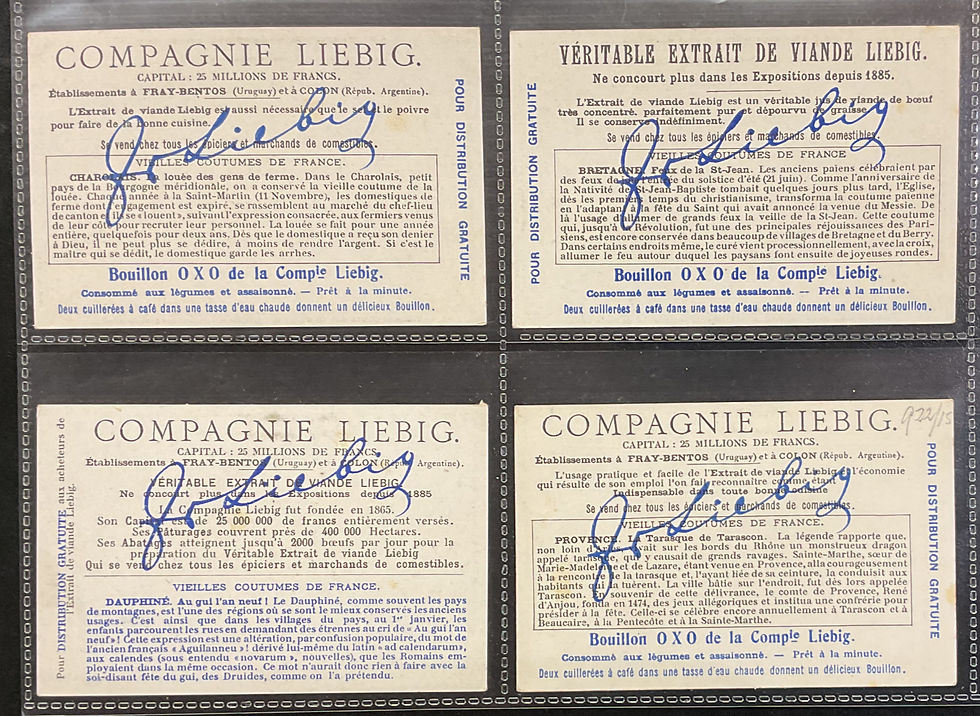 Thumbnail: Liebig Old Customs Of France S980 Liebig Cards