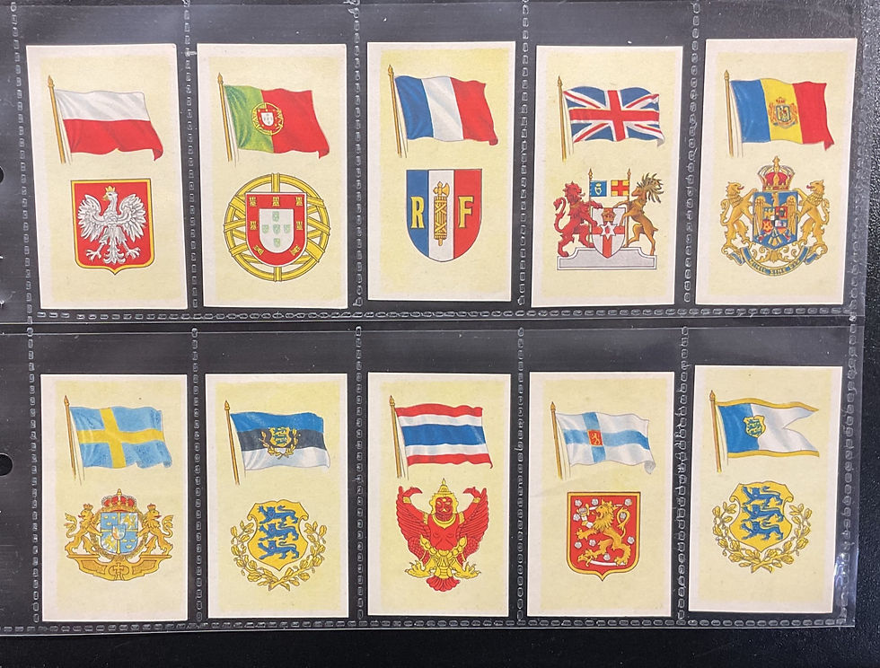 Thumbnail: Finnish Olympic Committee National Flags And Arms Cigarette Cards