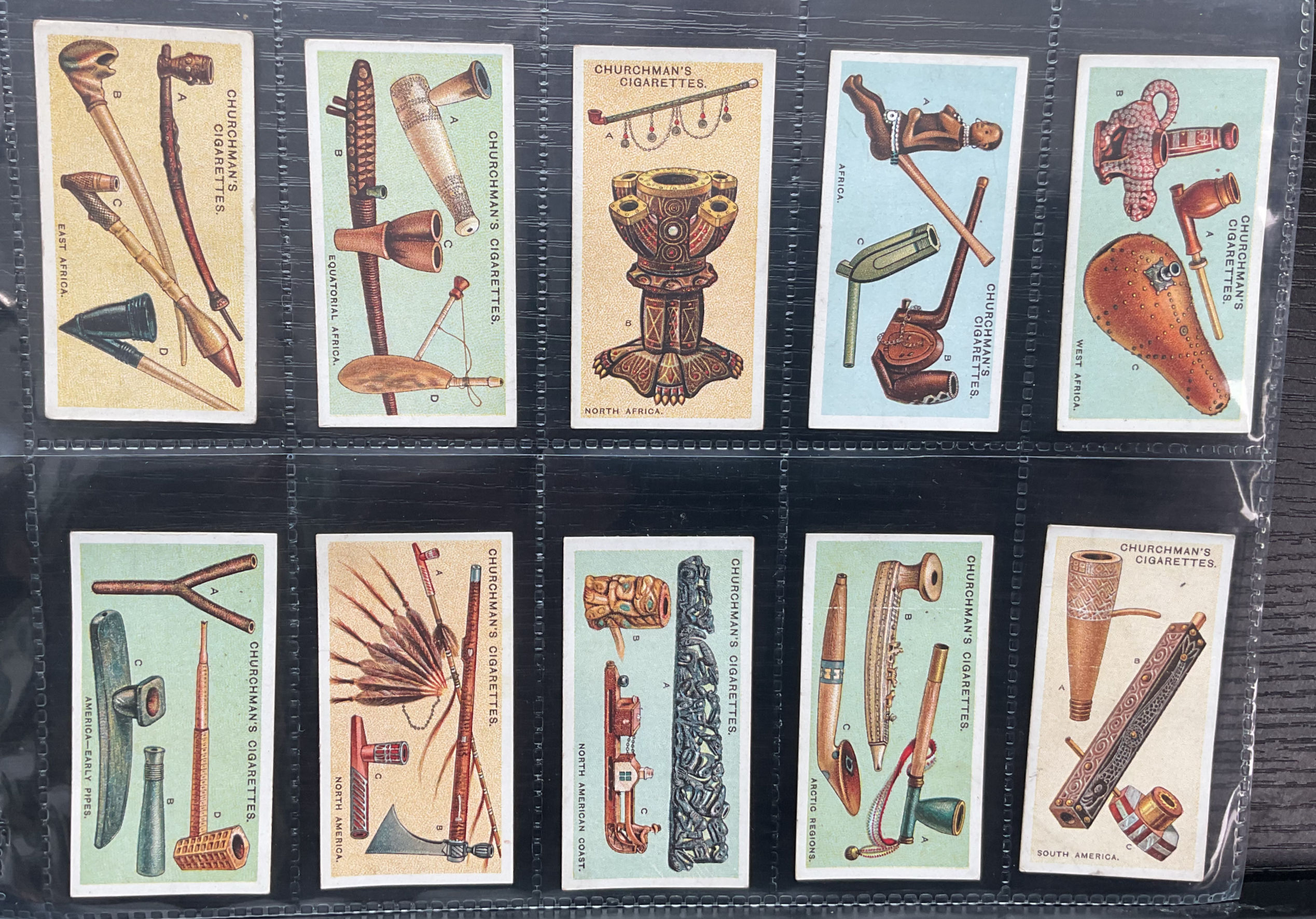 Churchman Pipes Of The World Cigarette Cards
