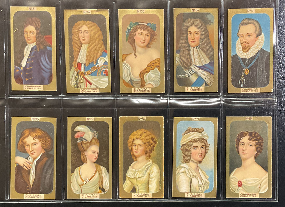Thumbnail: Lea Miniatures Gold Border 1-50 Cigarette Cards