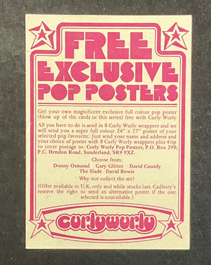 Thumbnail: Cadbury Pop Stars Confectionary Cards