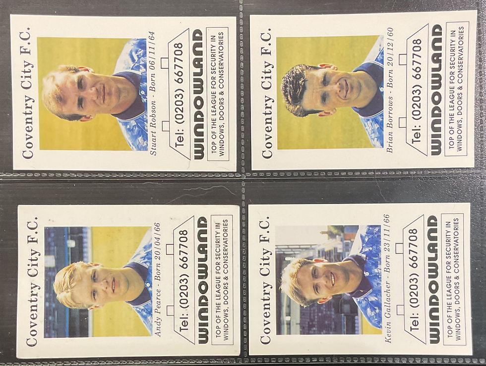 Thumbnail: Coventry West Midlands Police Coventry City F.C Football Trade Cards
