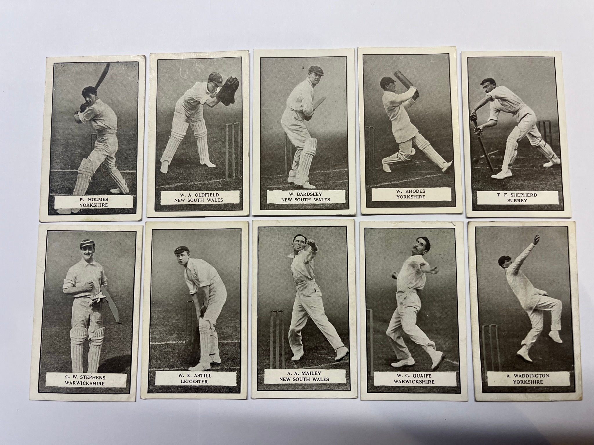 Gallaher Famous Cricketers 1926 Cigarette Cards