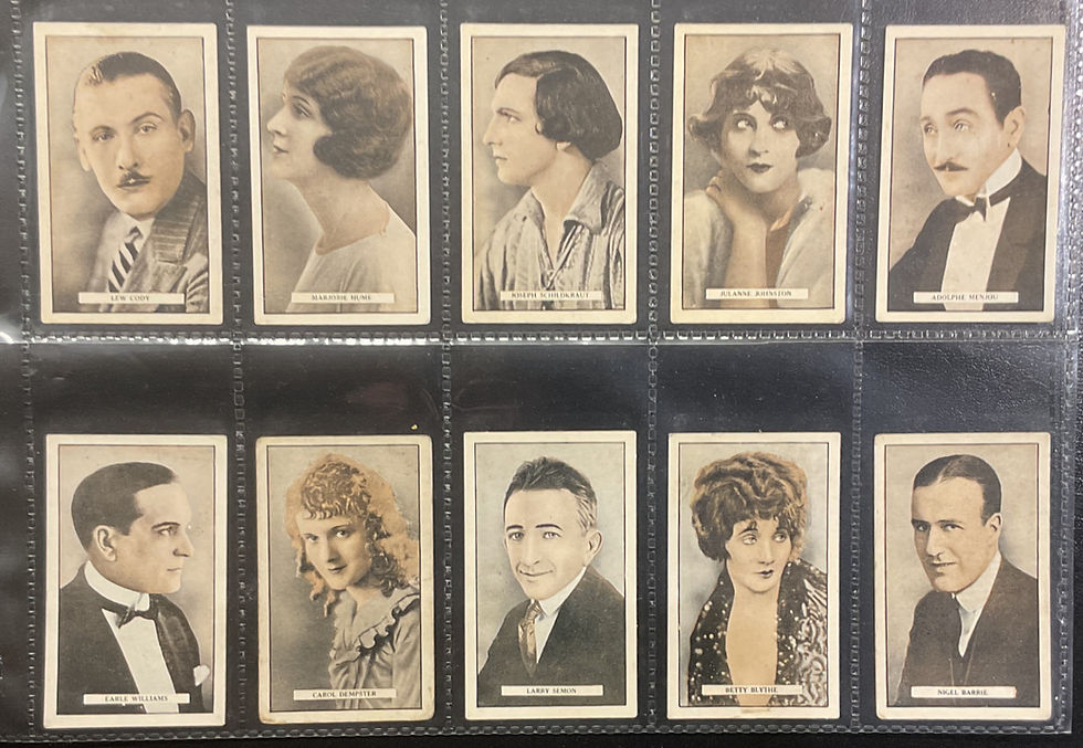 Thumbnail: Gallaher Cinema Stars Cigarette Cards