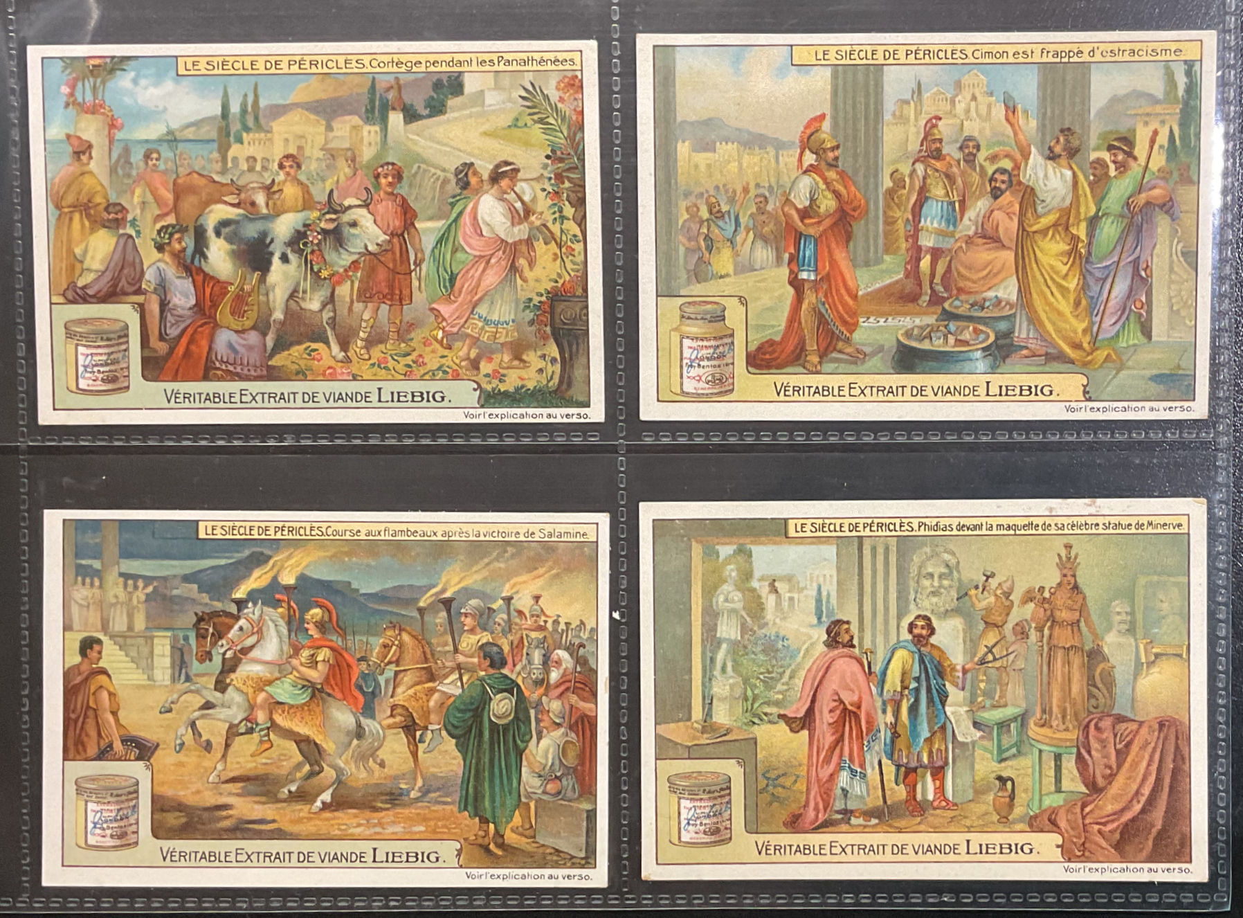 Liebig The Age Of Pericles S1029 Trade Cards