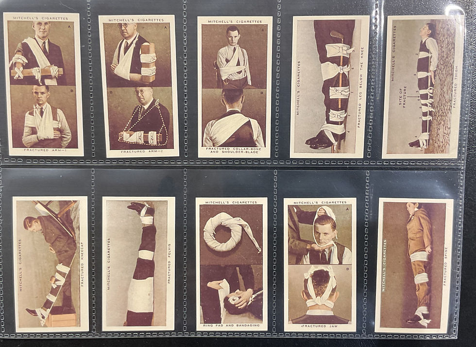 Thumbnail: Mitchell First Aid Reproduction Cigarette Cards