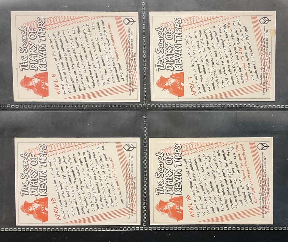 Thumbnail: Brooke Bond Tea The Secret Diary Of Kevin Tipps Tea Cards