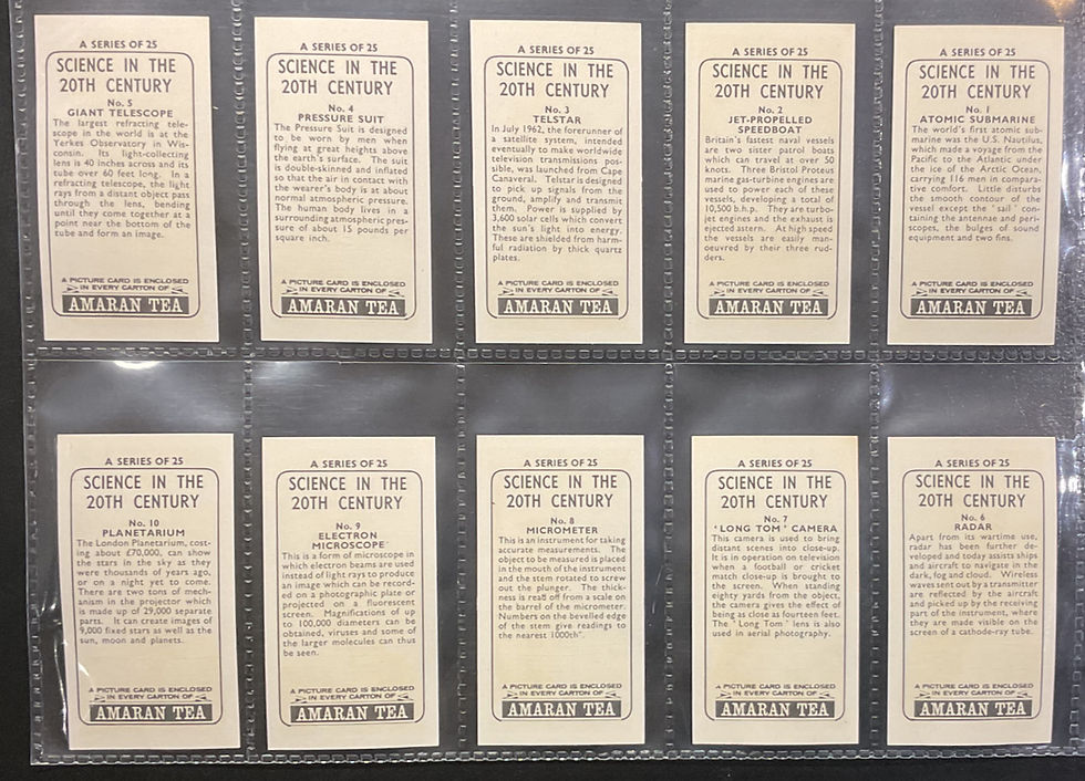Thumbnail: Amaran Tea Science In The 20th Century Tea Cards