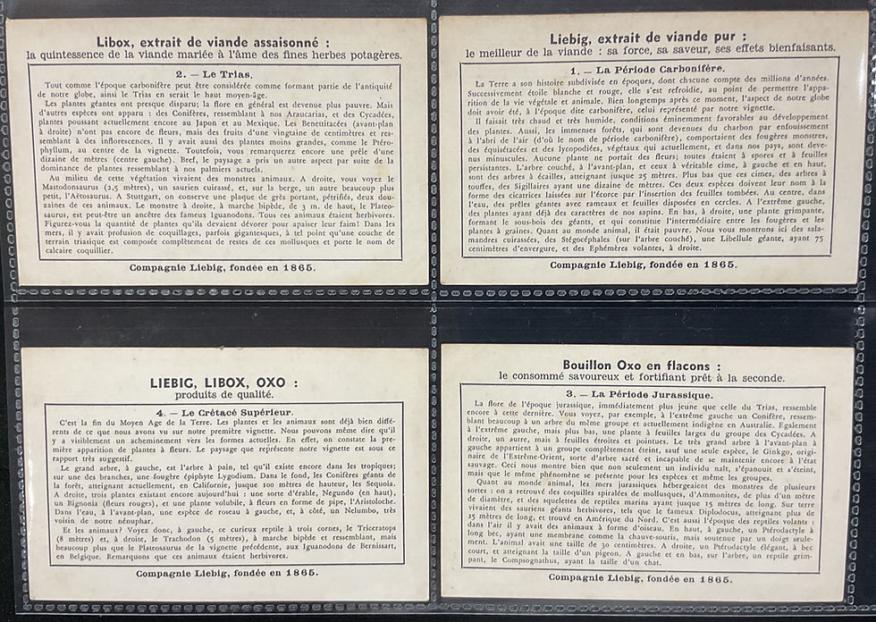 Thumbnail: Liebig Geological Times S1296 Trade Cards