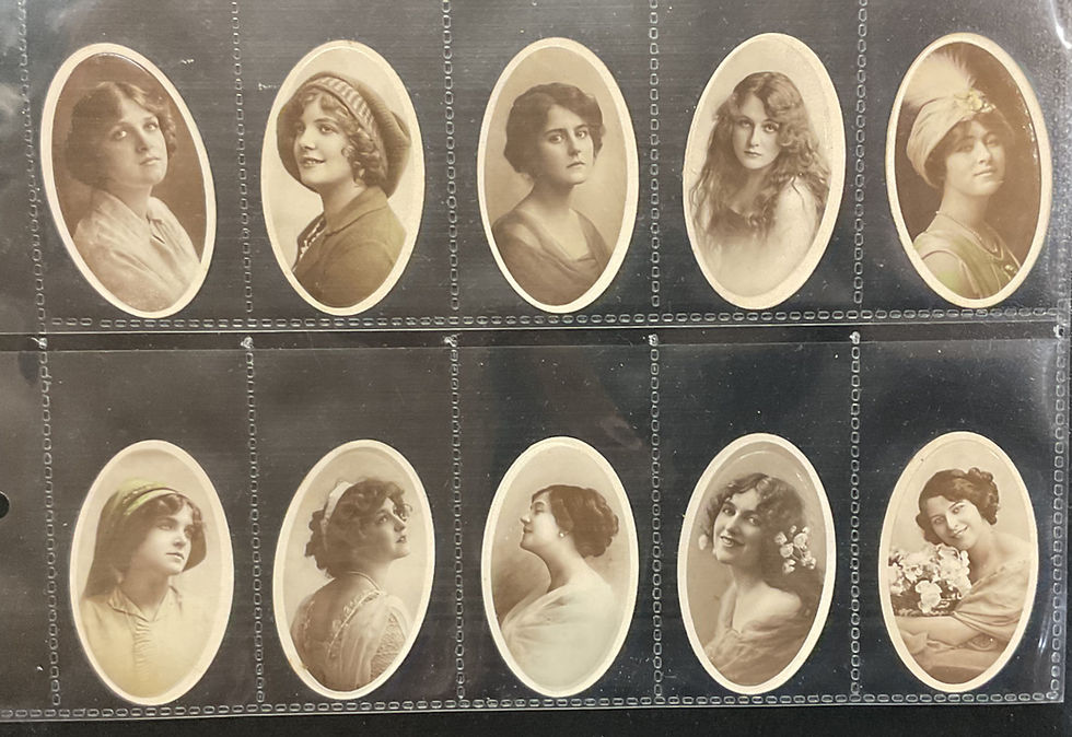 Thumbnail: Phillips Beauties Oval Plain Back Cigarette Cards