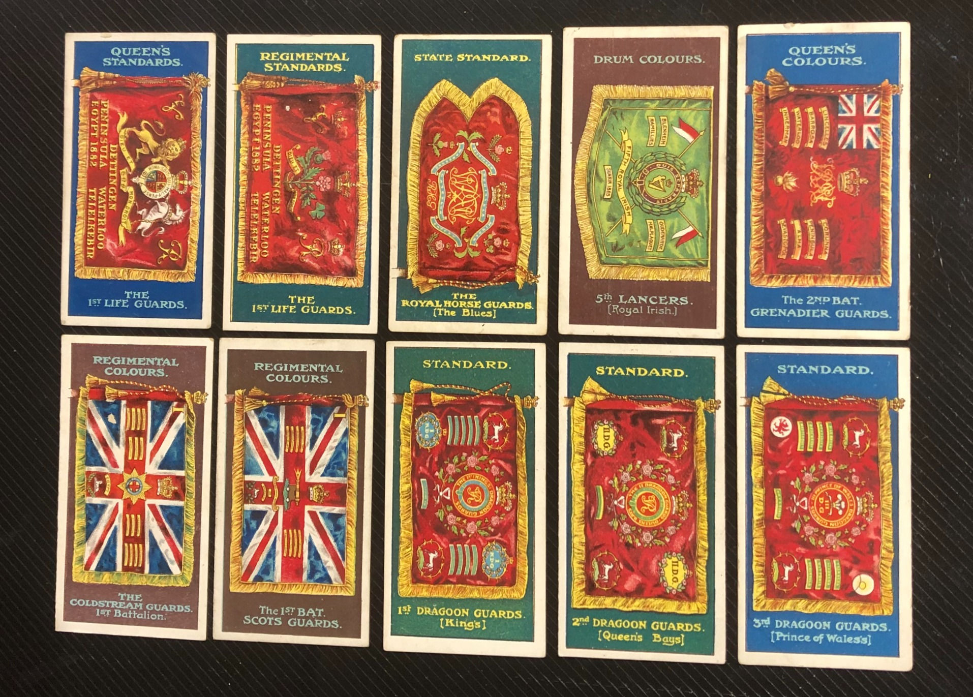 Gallaher Regimental Colours and Standards Cigarette Cards