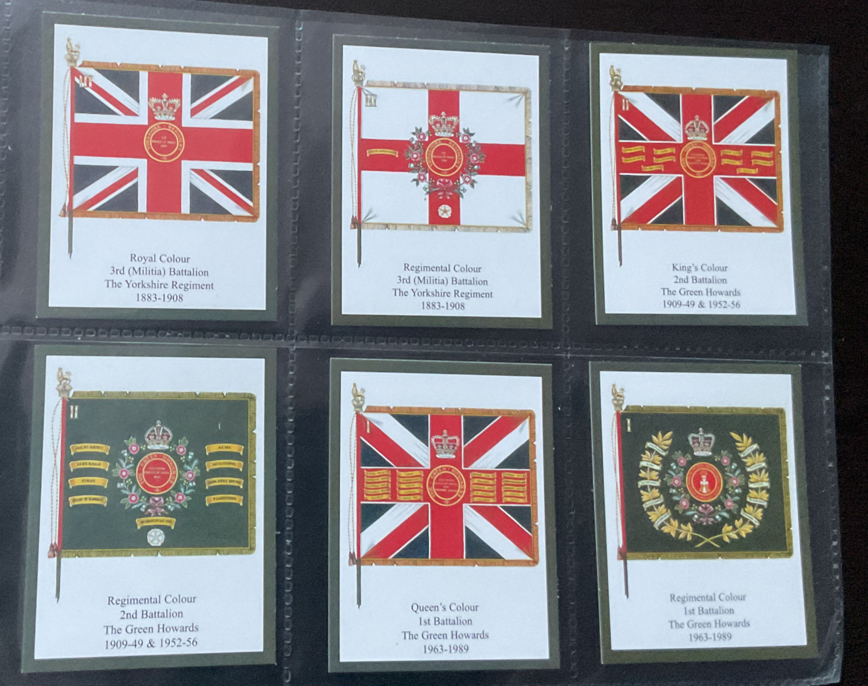 David Hunter Regimental Colours The Green Howards 1st Series Trade Cards