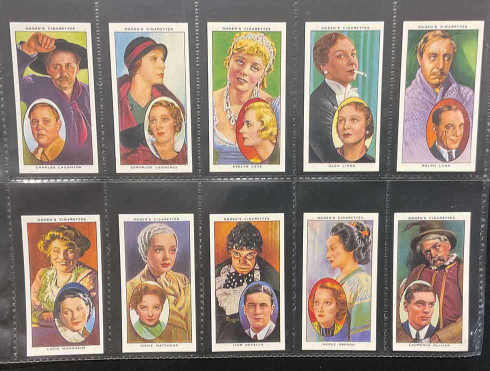 Thumbnail: Ogdens Actors, Natural & Character Studies Reproduction Cigarette Cards