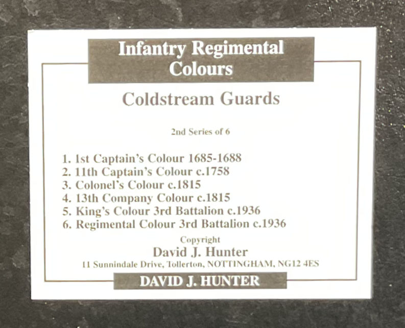 Thumbnail: David Hunter Regimental Colours Coldstream Guards 1st & 2nd Series Trade Cards
