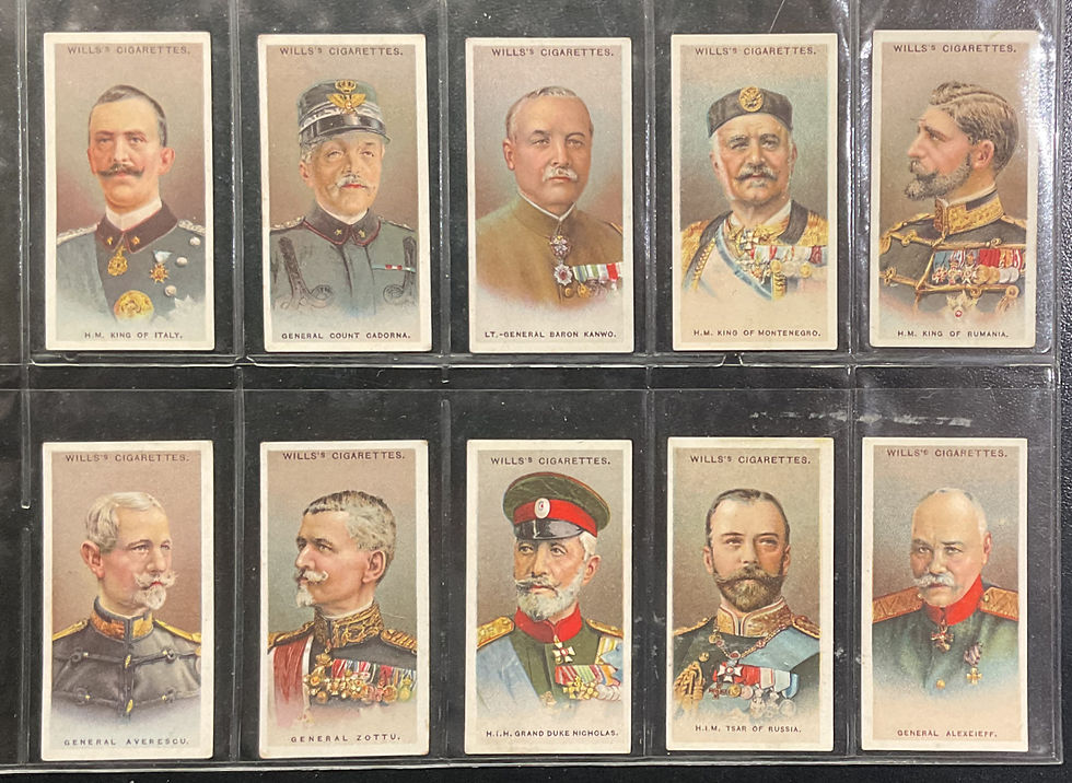 Thumbnail: Wills Allied Army Leaders Cigarette Cards
