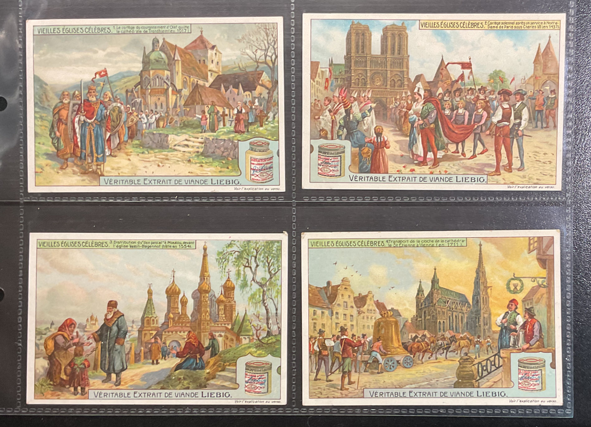 Liebig Famous Old Churches S1011 Trade Cards