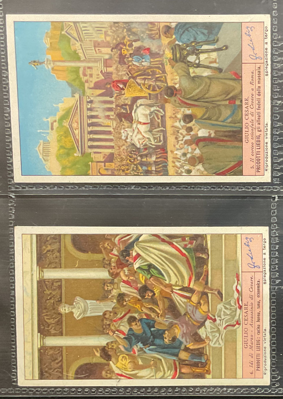 Thumbnail: Liebig Caesar S1378 Trade Cards