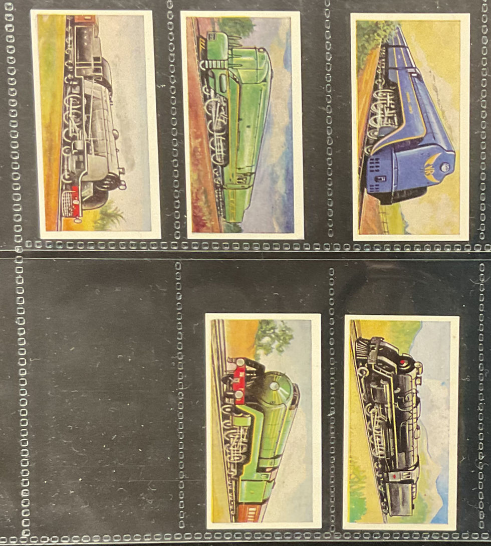 Thumbnail: Barratt World Locomotives Confectionary Cards