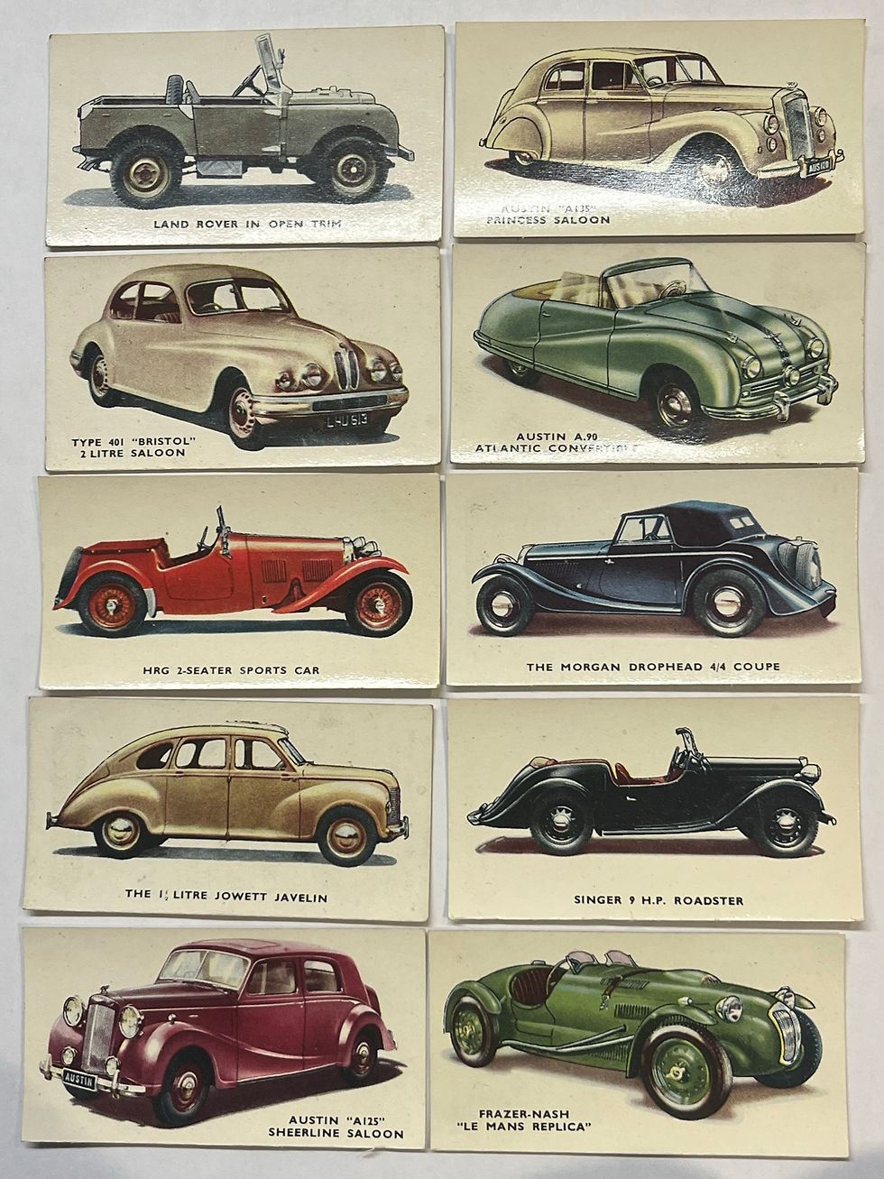 Thumbnail: Kelloggs Motor Cars Coloured Cereal Cards