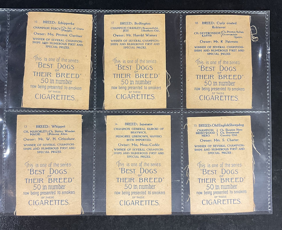 Thumbnail: British American Tobacco B.A.T Best Dogs Of Their Breed Of Silk Cigarette Cards