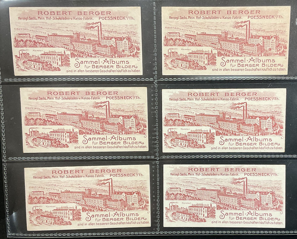 Thumbnail: Robert Berger Naples And urrounding Area Series 18 German Issue Chocolate Cards