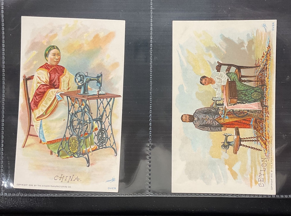 Thumbnail: Singer Sewing Machine Costumes Of All Nations Trade Cards
