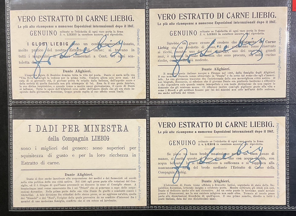 Thumbnail: Liebig Dante Alighieri 1 Poet S1116 Liebig Cards