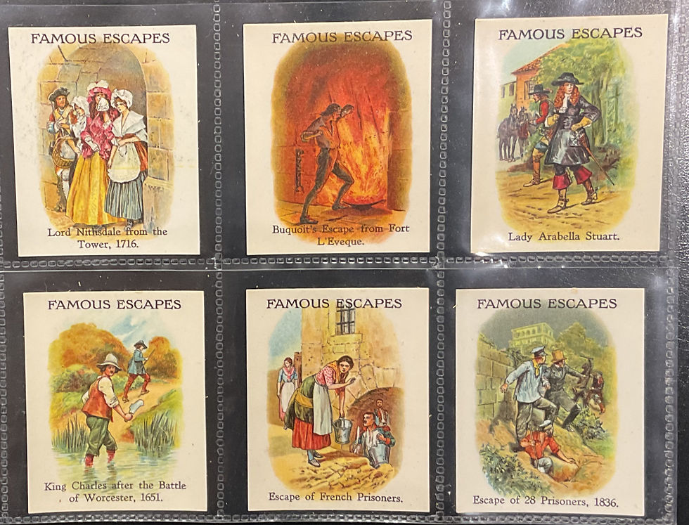 Thumbnail: Carreras Famous Escapes Cigarette Cards