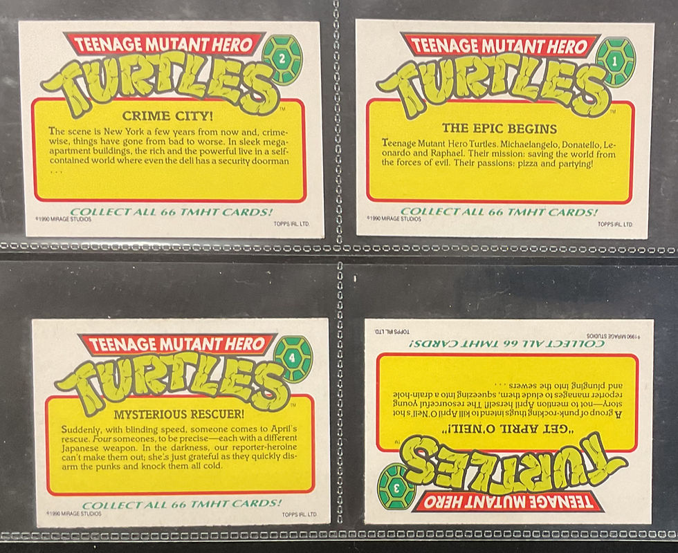 Thumbnail: Topps Gum Teenage Mutant Hero Turtles T.V Bubblegum Cards