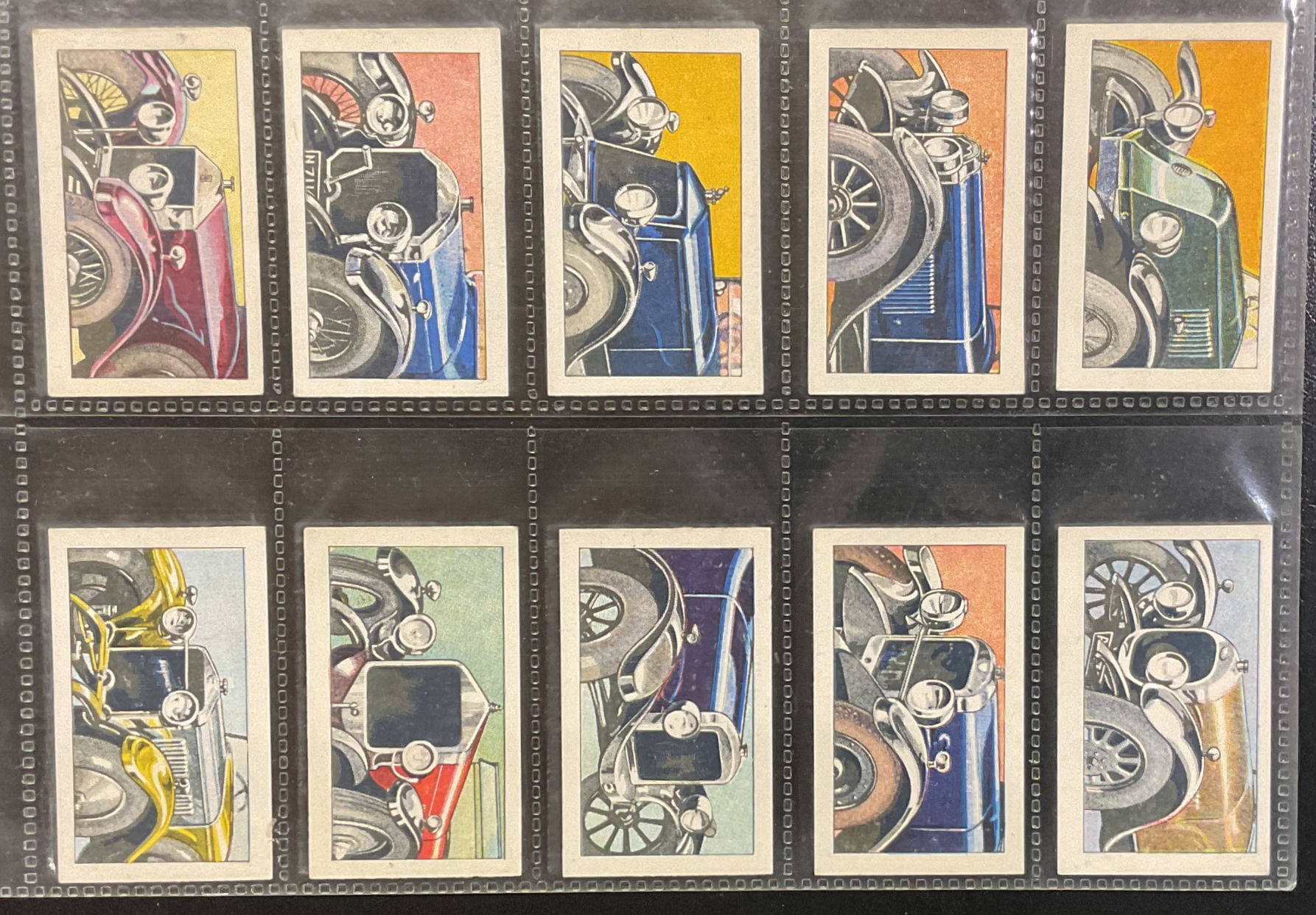 Phillips Motor Cars At A Glance Cigarette Cards