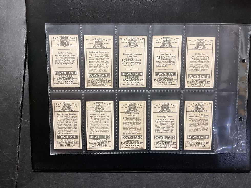Thumbnail: Anstie Racing Series 26-50 Horse Racing Cigarette Cards