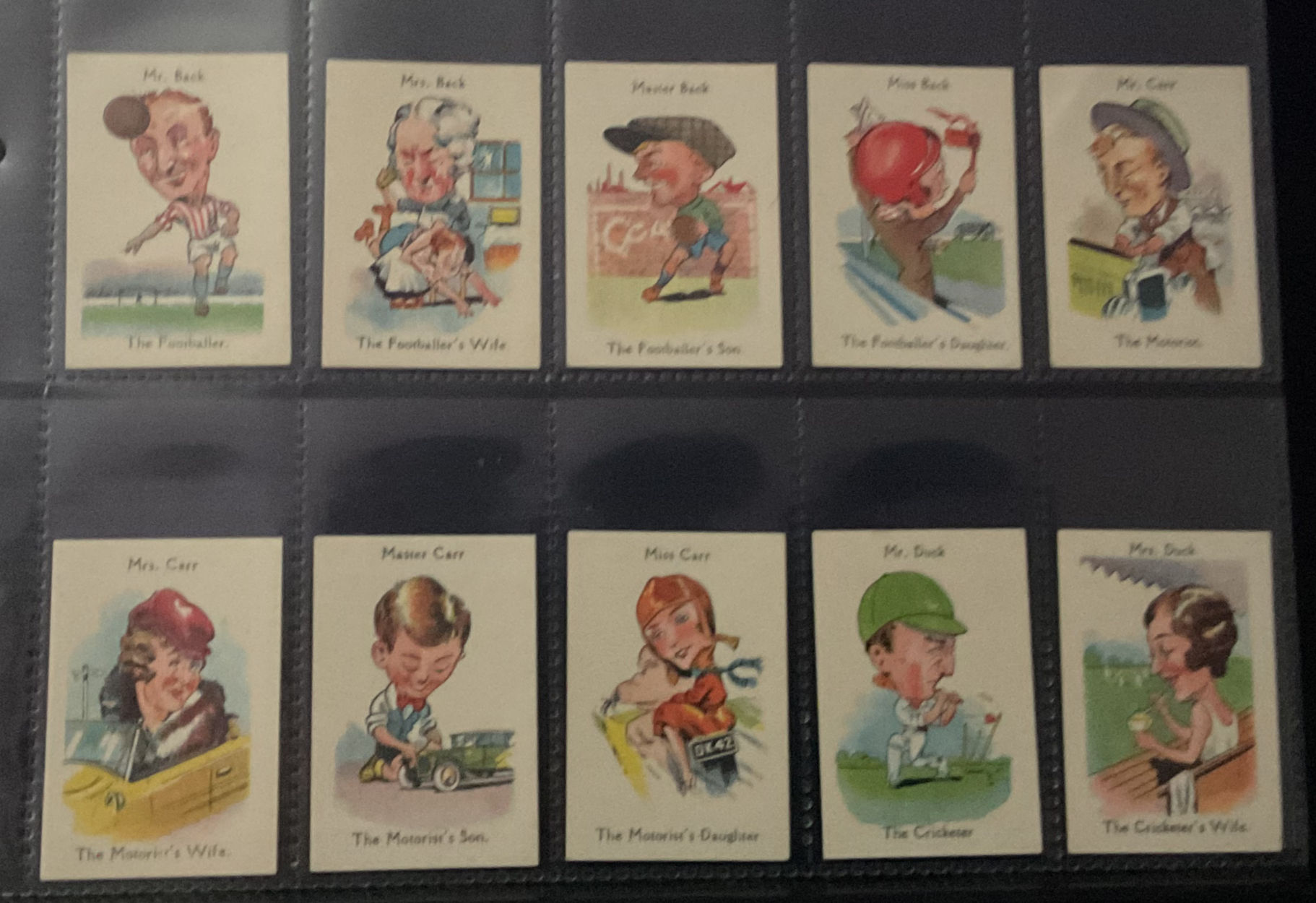 Nestle Happy Families Confectionary Cards