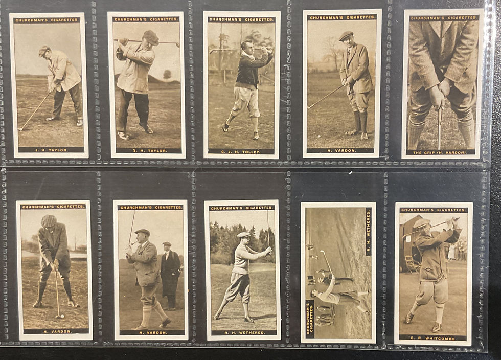 Thumbnail: Churchman Famous Golfers Cigarette Cards