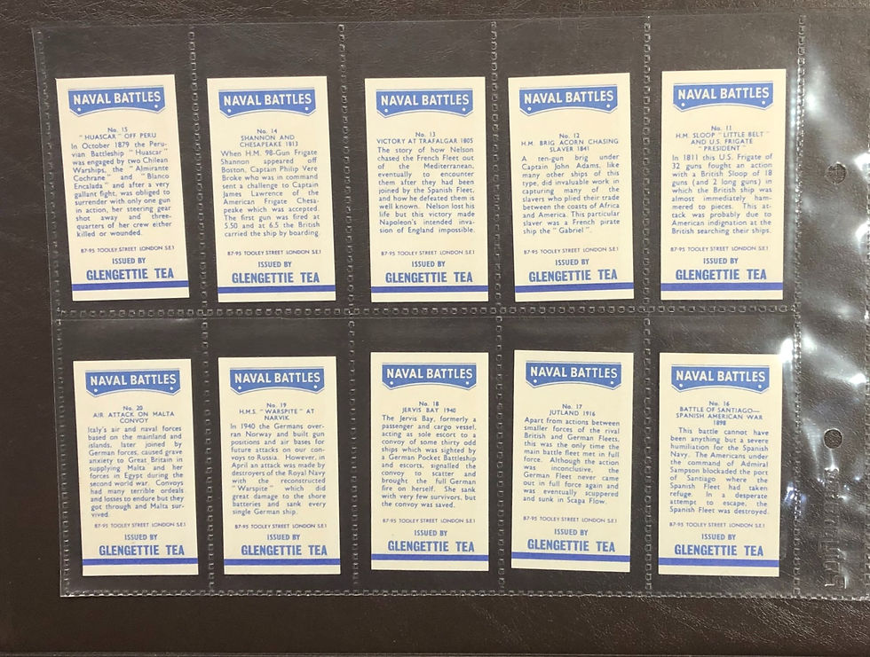 Thumbnail: Glengettie Tea Naval Battles Tea Cards