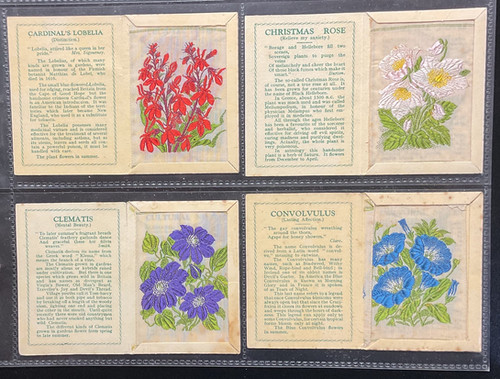 kensitas flowers cigarette cards value Wix Kensitas Flowers 2nd Series Printed Back Silk Cigarette Cards