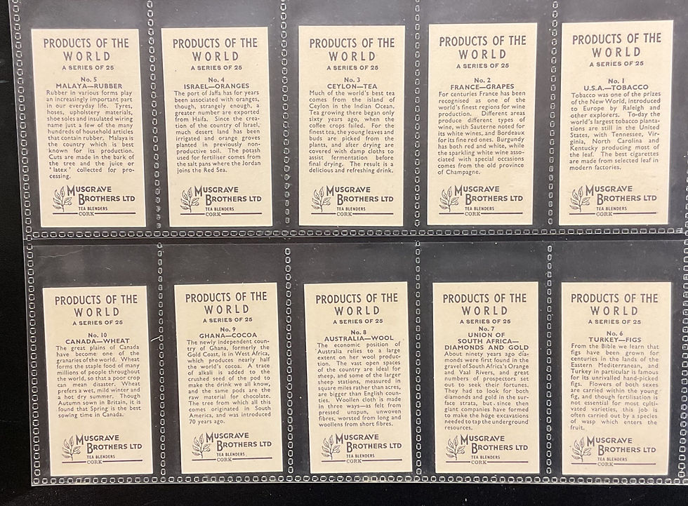 Thumbnail: Musgrave Tea Products Of The World Tea Cards