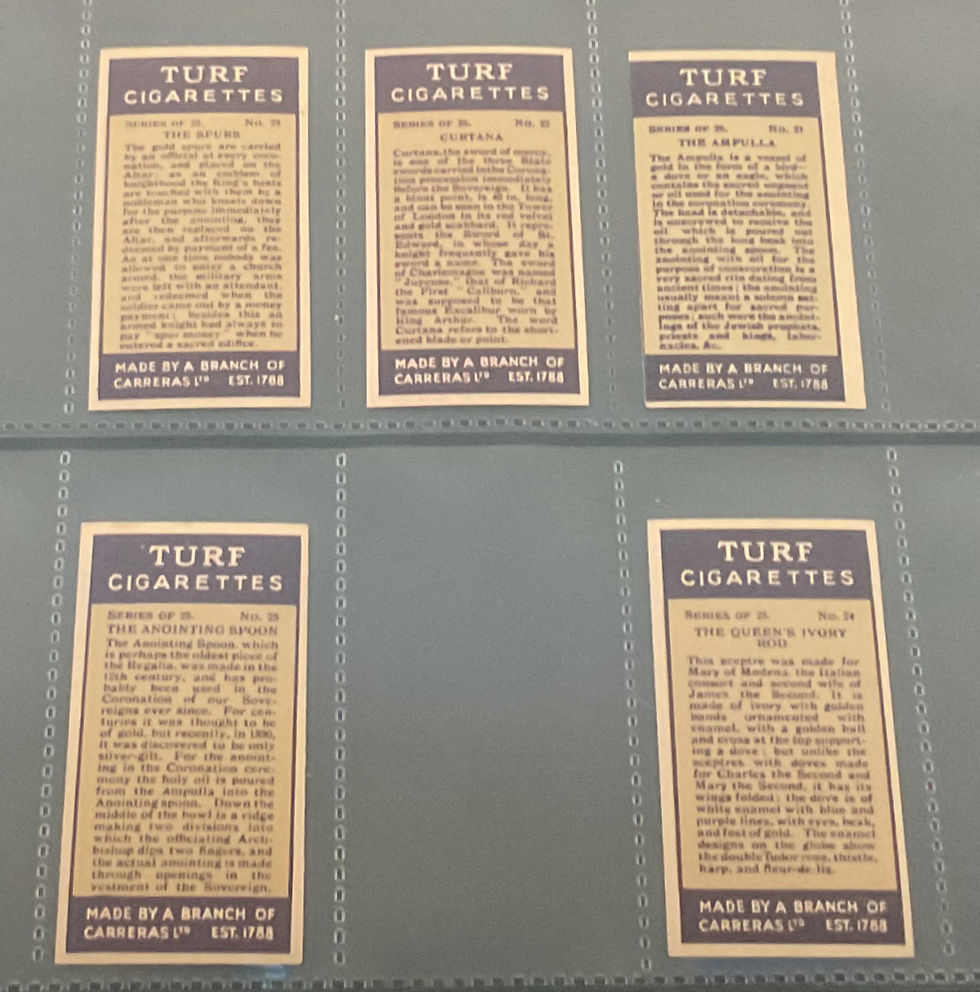 Thumbnail: Carreras Regalia Cigarette Cards