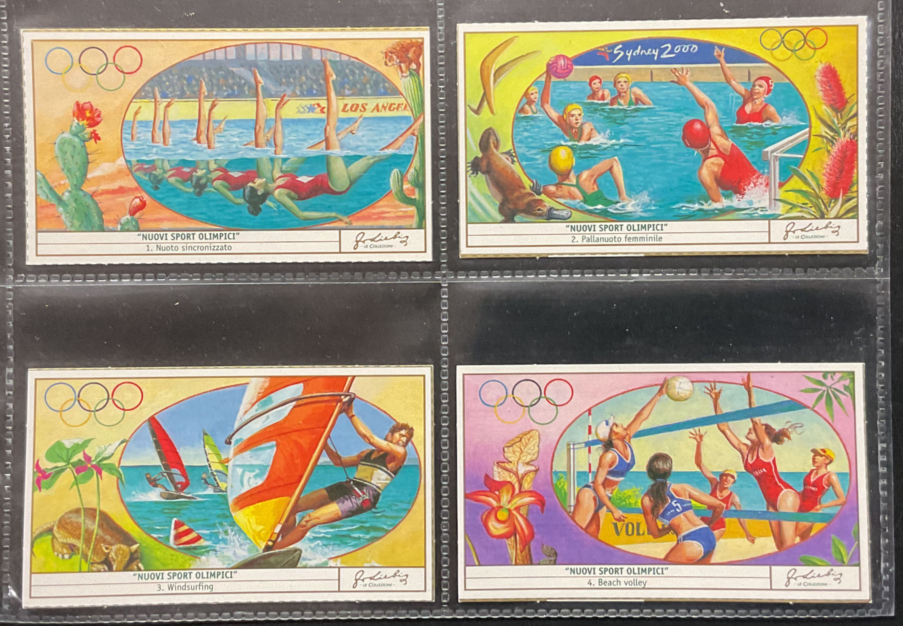 Liebig Unified No. 1876 New Olympic Sports Italian Trade Cards