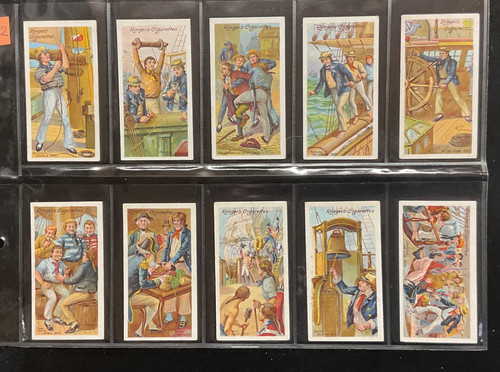 Edwards Ringer & Bigg ERB Life On Board A Man Of War Cigarette Cards ...