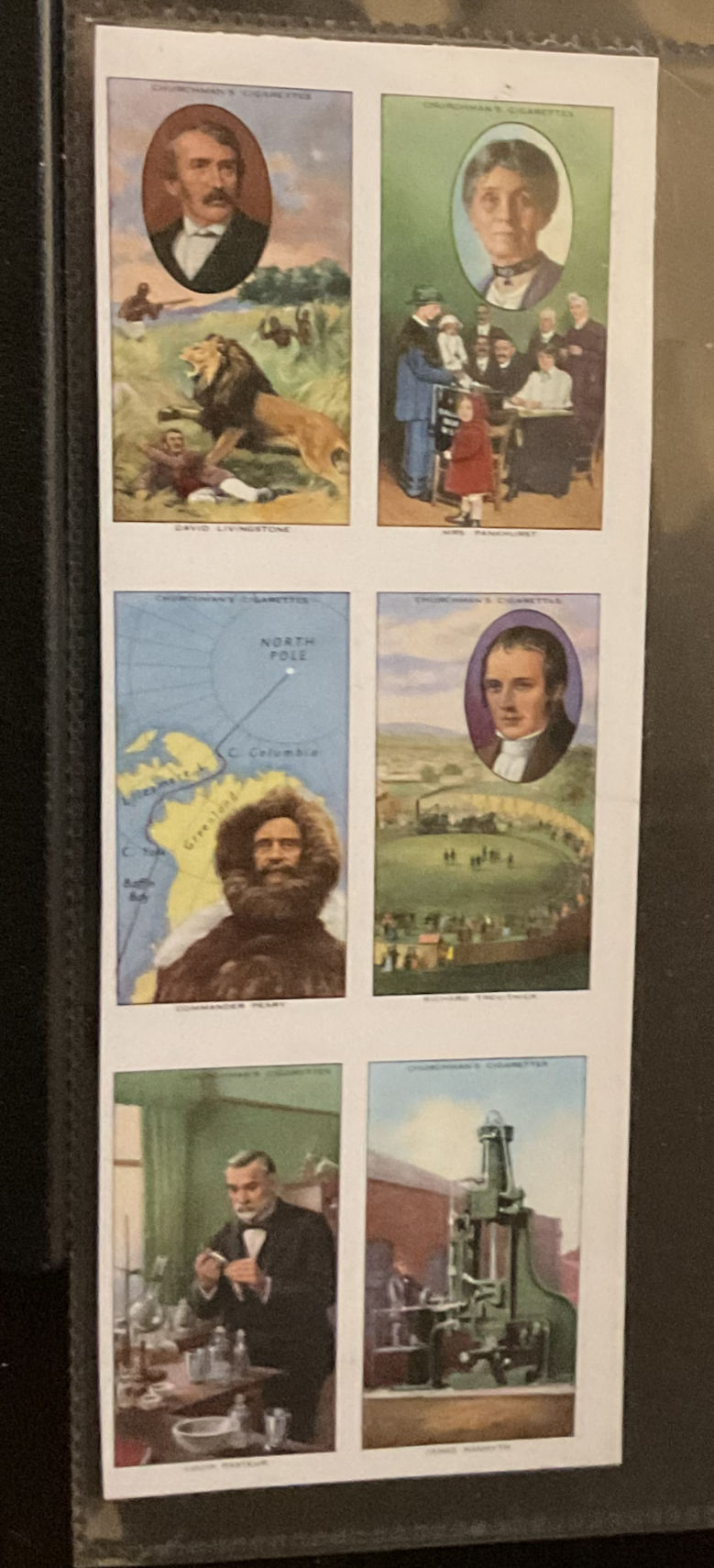 Churchman Adventurers & Explorers Proof Part Set Cigarette Cards