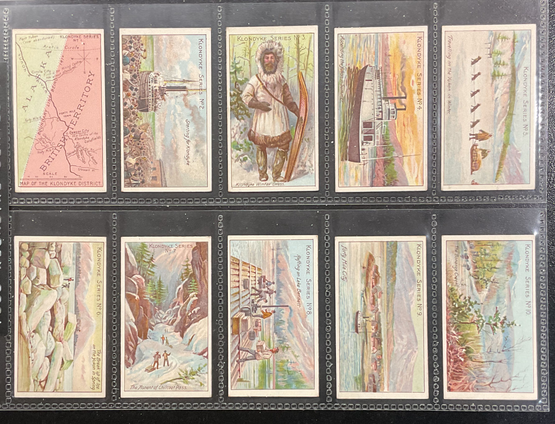 Taddy Klondyke Series Cigarette Cards