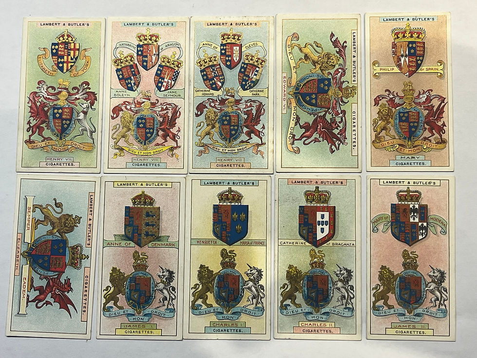 Thumbnail: Lambert & Butler Arms Of Kings & Queens Of England Cigarette Cards