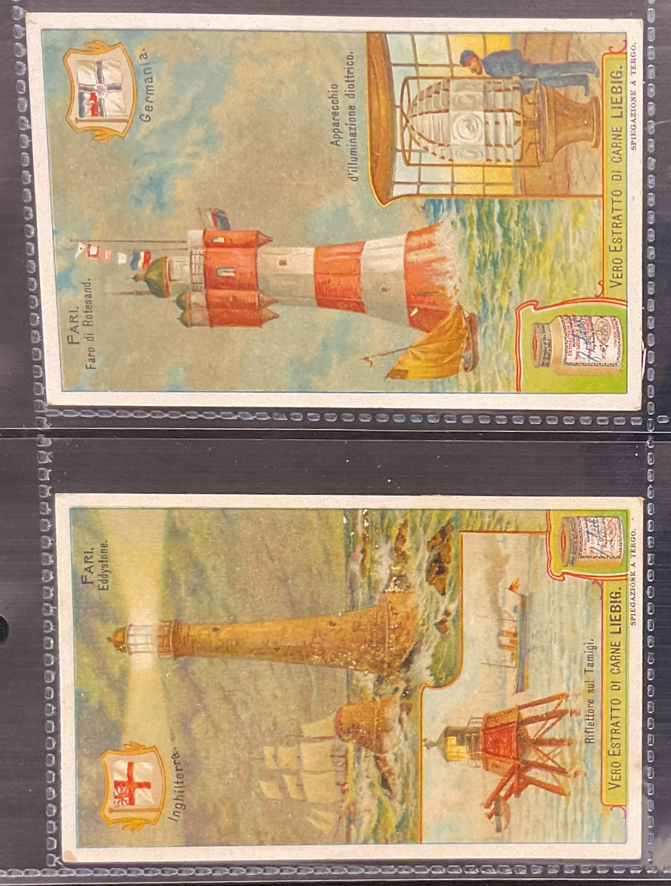 Thumbnail: Liebig Lighthouses S891 Trade Cards